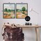 Stupell Industries Spring Field Abstract Landscape 2 pc Framed Giclee Wall Art Set Design by Silvia Vassileva